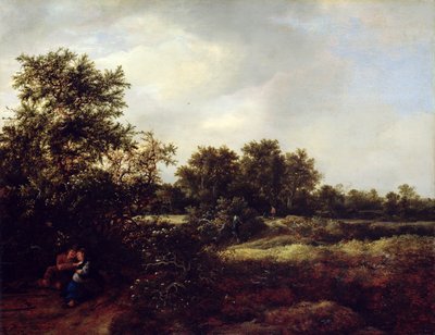 Paesaggio di dune con amanti da Jacob van Ruisdael