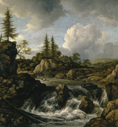 Paesaggio con cascata da Jacob van Ruisdael