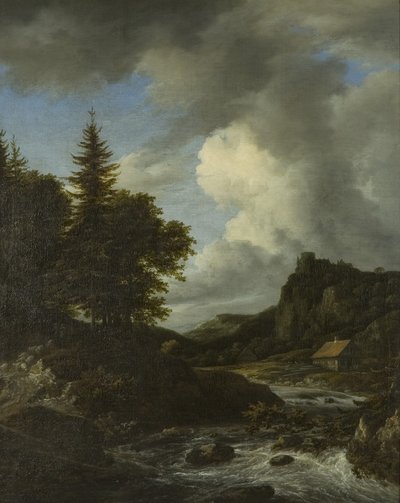 Fiume in piena, c.1660 da Jacob van Ruisdael