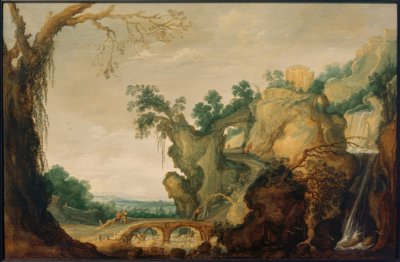 Paesaggio con Tempio di Tivoli da Jacob Jacobsz. van Geel