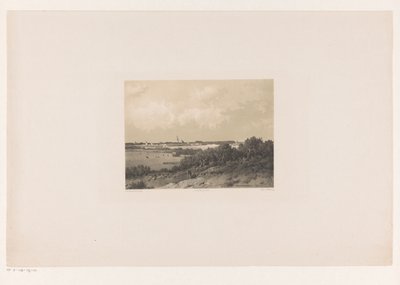 Paesaggio con villaggio all