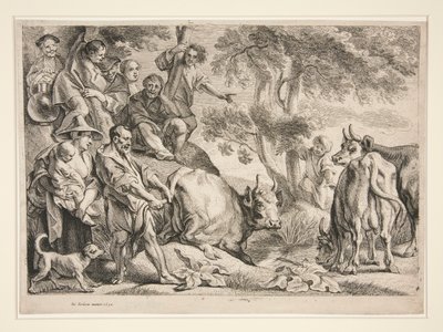 Caco ruba il bestiame di Ercole da Jacob Jordaens