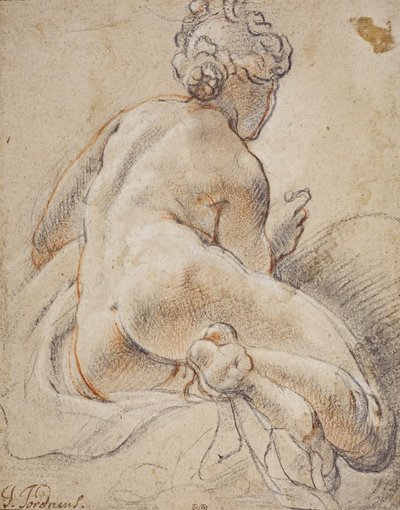 Nudo femminile, visto di spalle da Jacob Jordaens