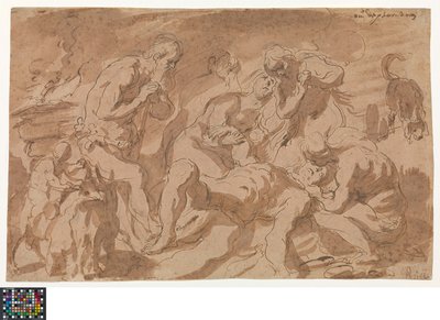 Tedesco: Die Beweinung Abels
Olandese: De bewening van Abel da Jacob Jordaens