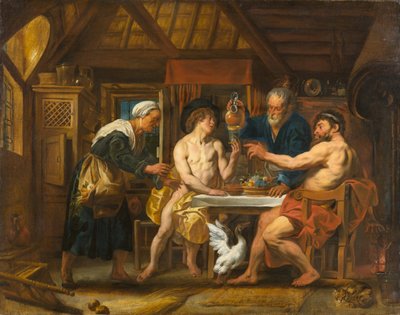 Giove e Mercurio nella casa di Filemone e Bauci da Jacob Jordaens
