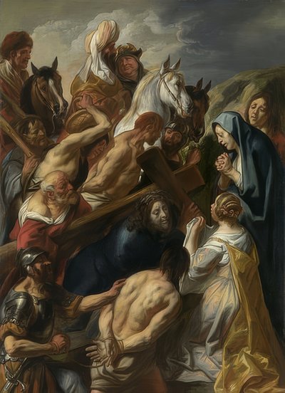 Portare la croce da Jacob Jordaens