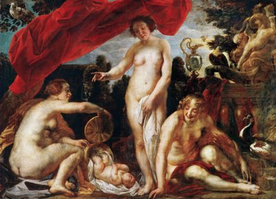 Le figlie di Cecrope trovano il bambino Erittonio da Jacob Jordaens