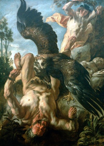 Prometeo incatenato, c1640 da Jacob Jordaens