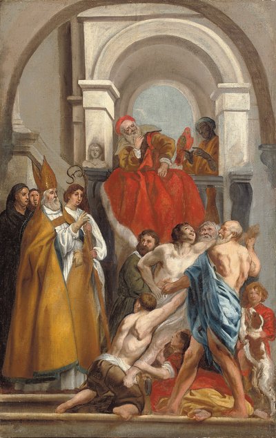 San Martino guarisce un uomo posseduto da Jacob Jordaens