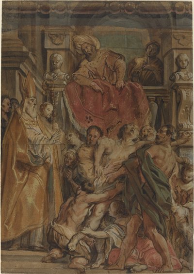 San Martino di Tours guarisce il servo di Tetrodius da Jacob Jordaens