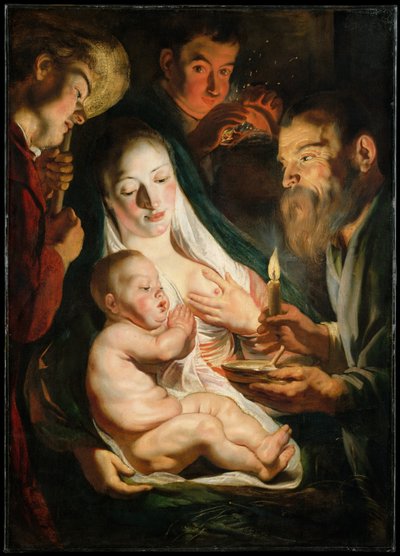 La Sacra Famiglia con i pastori, 1616 da Jacob Jordaens