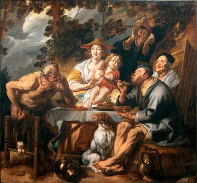 Il satiro e il contadino da Jacob Jordaens