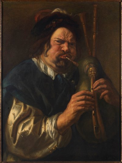 Il suonatore di cornamusa, 1638-1640 da Jacob Jordaens