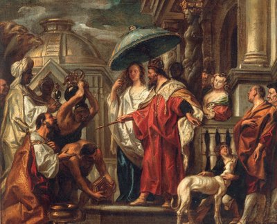 Il tributo del califfo Harun al-Rashid a Carlo Magno da Jacob Jordaens