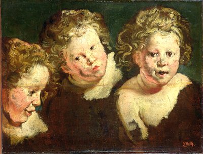 Tre Teste di Bambini, c.1618 da Jacob Jordaens
