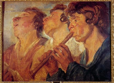 Tre musicisti itineranti da Jacob Jordaens