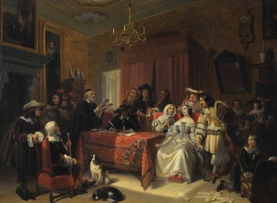 Lettura di un Testamento da Jacob Joseph Eckhout