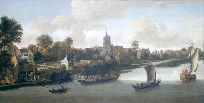 Chiswick dal fiume da Jacob Knyff
