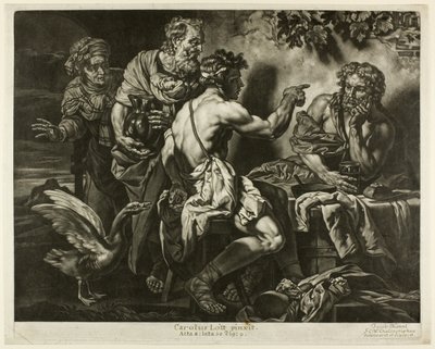 Giove e Mercurio con Filemone e Baucis da Jacob Mannl