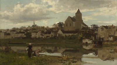 Olandese: Gezicht op Montigny-sur-Loing Vista su Montigny-sur-Loing da Jacob Maris