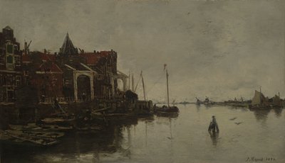 Scena di Porto da Jacob Maris