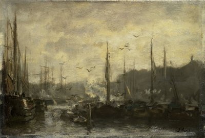 Veduta del porto da Jacob Maris