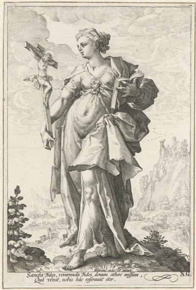 Fede Le virtù da Jacob Matham (attributed to)