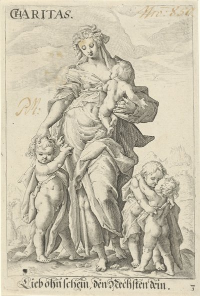 Carità da Jacob Matham (attributed to)