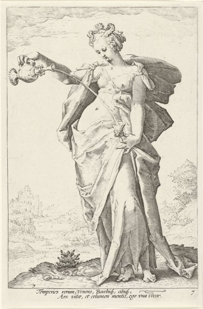Temperanza da Jacob Matham (attributed to)