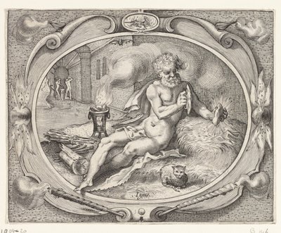 Fuoco (Ignis) da Jacob Matham (workshop of)