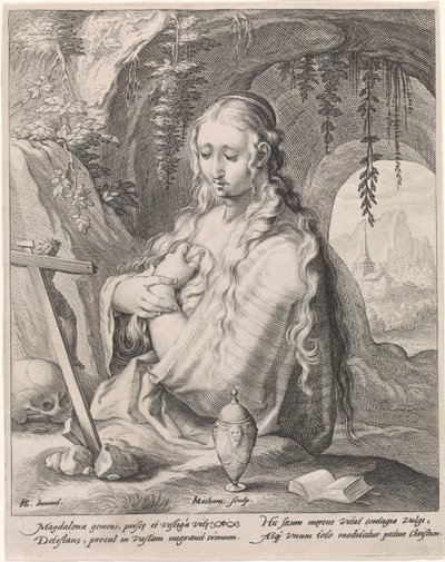 Maria Maddalena penitente da Jacob Matham