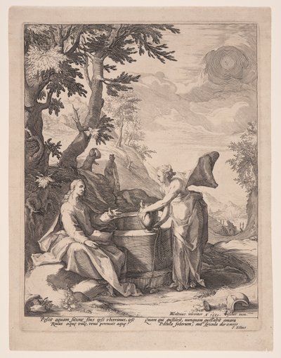 Cristo e la donna di Samaria da Jacob Matham