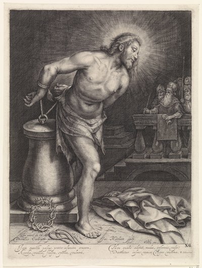 Cristo alla colonna della flagellazione da Jacob Matham