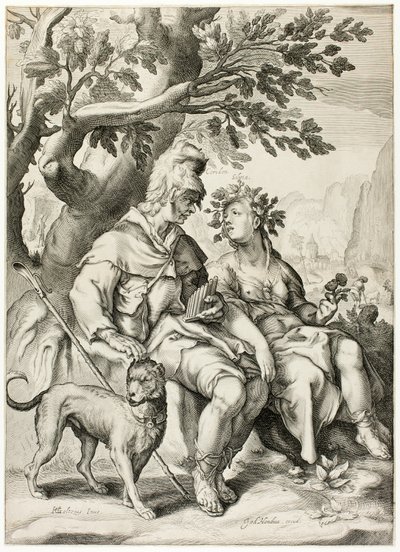 Corydon e Sylvia da Jacob Matham