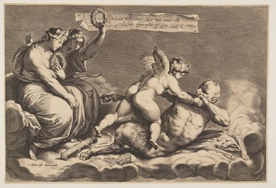 Padella per domare Cupido da Jacob Matham