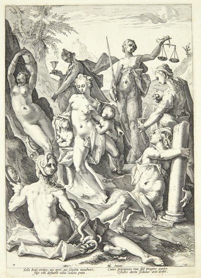 Le Sette Virtù da Jacob Matham