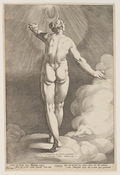 Diana tra le nuvole da Jacob Matham