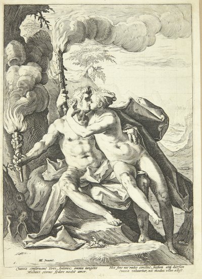 Eros e Anteros da Jacob Matham