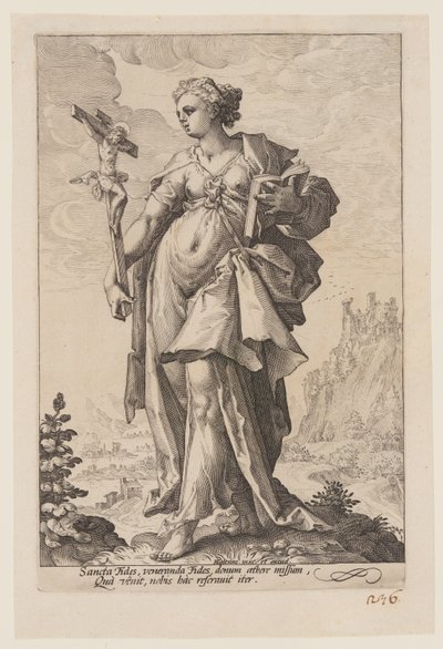 Fede, da Le virtù da Jacob Matham