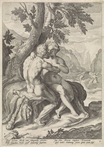 Ercole e Deianira da Jacob Matham