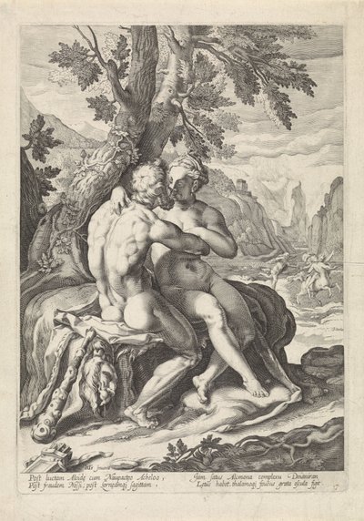 Ercole e Deianira da Jacob Matham