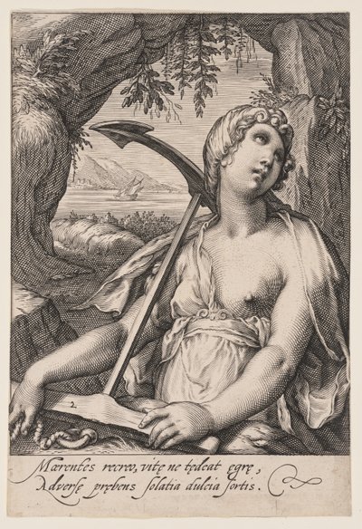 La speranza, da Le sette virtù da Jacob Matham