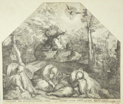 Gesù nel giardino del Getsemani da Jacob Matham