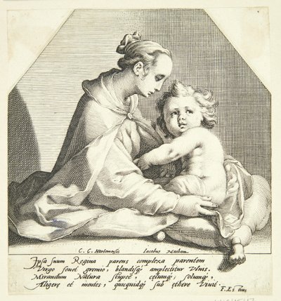 Vergine Maria con il bambino da Jacob Matham
