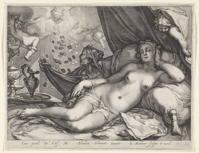 Giove e Danae da Jacob Matham