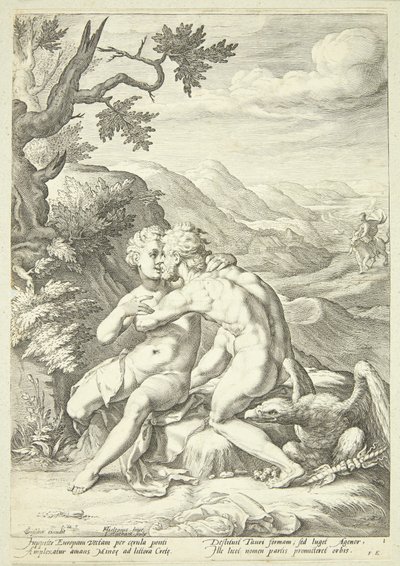 Giove ed Europa da Jacob Matham