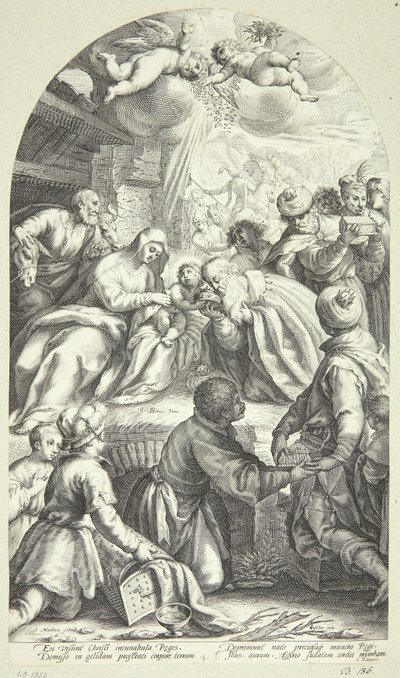 Adorazione dei Magi da Jacob Matham