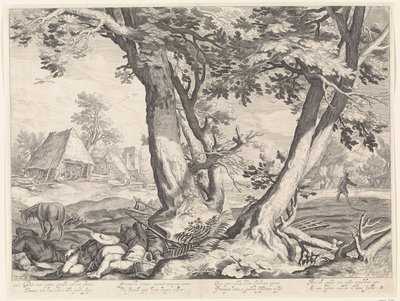 Paesaggio con la parabola del seminatore da Jacob Matham