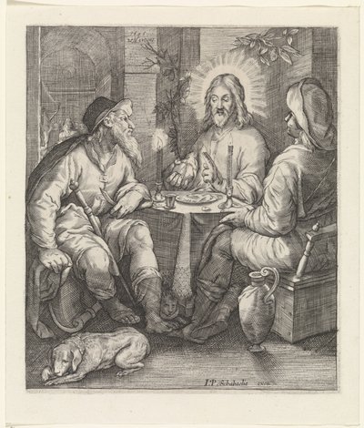 Cena in Emmaus da Jacob Matham