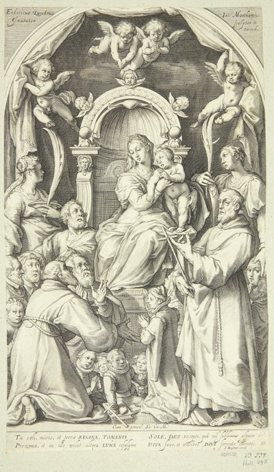 Maria e il bambino con mecenati e santi (Santa Lucia, Caterina d